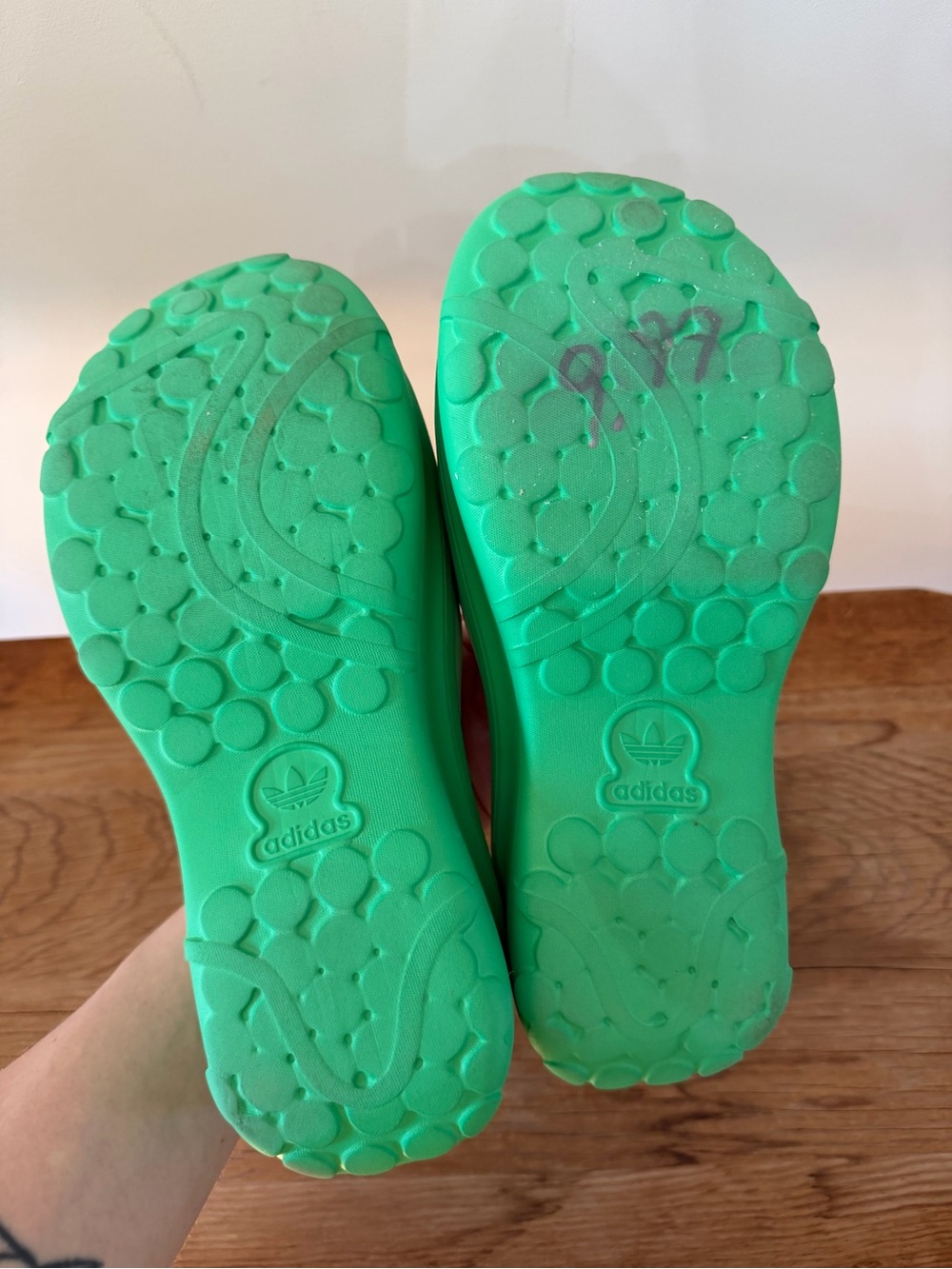 Adidas Adifoam Stan Smith Slides Energy Green Chunky Sandals Platform Women’s 8 - Picture 8 of 8
